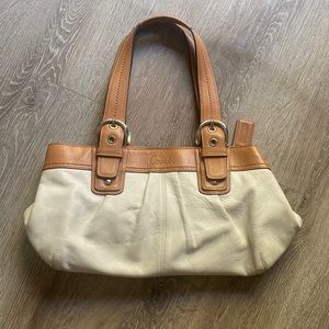Leather coach bag